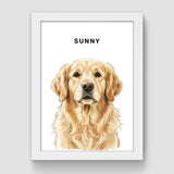 Pet hand-drawn portrait paintings