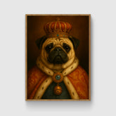 The king commissioned a pet portrait