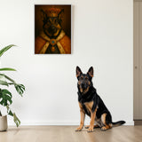 The king commissioned a pet portrait