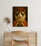 The king commissioned a pet portrait
