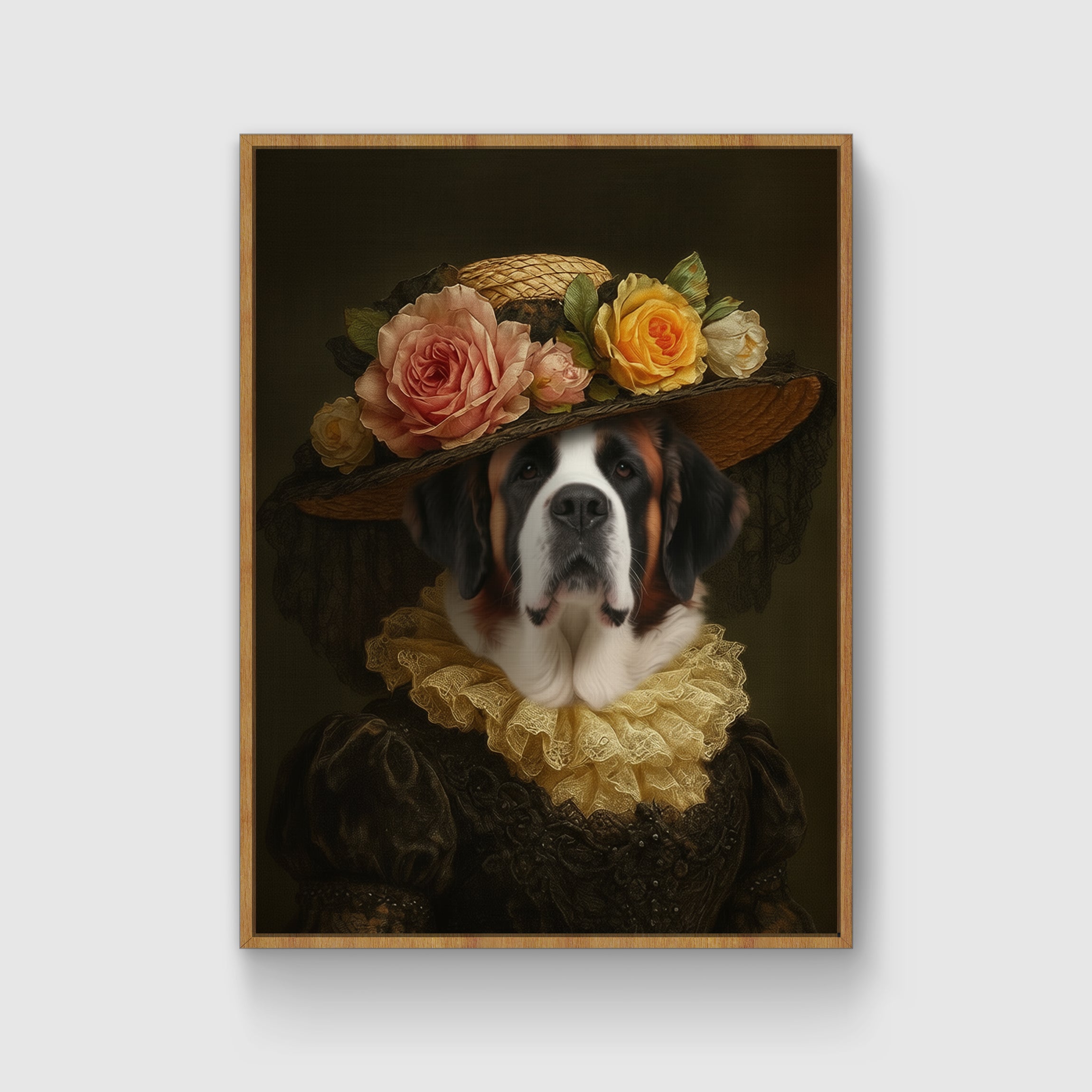 Flower hat Custom Pet Portrait