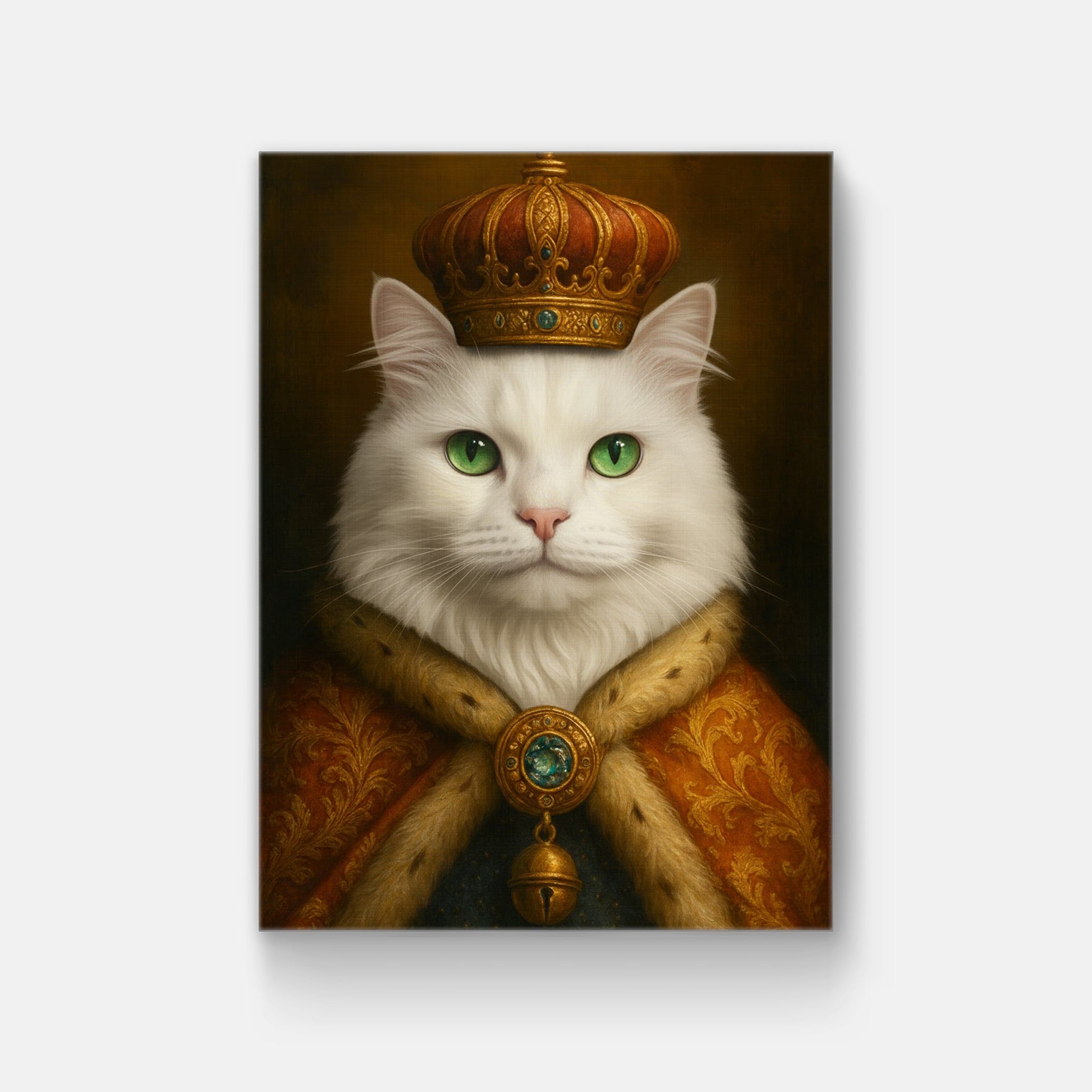 The king commissioned a pet portrait