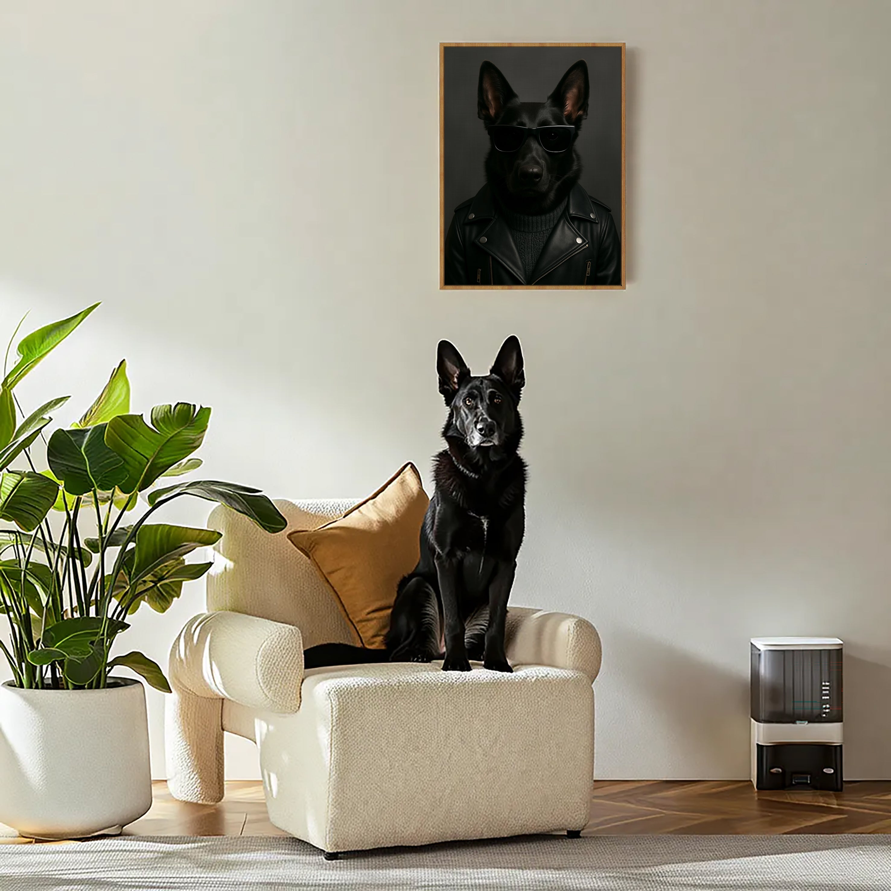 Leather Jacket Custom Pet Portrait