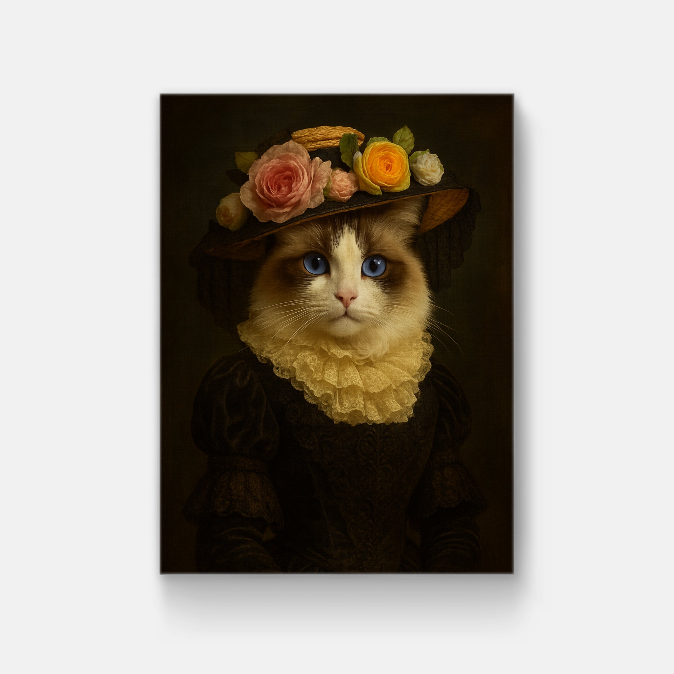 Flower hat Custom Pet Portrait