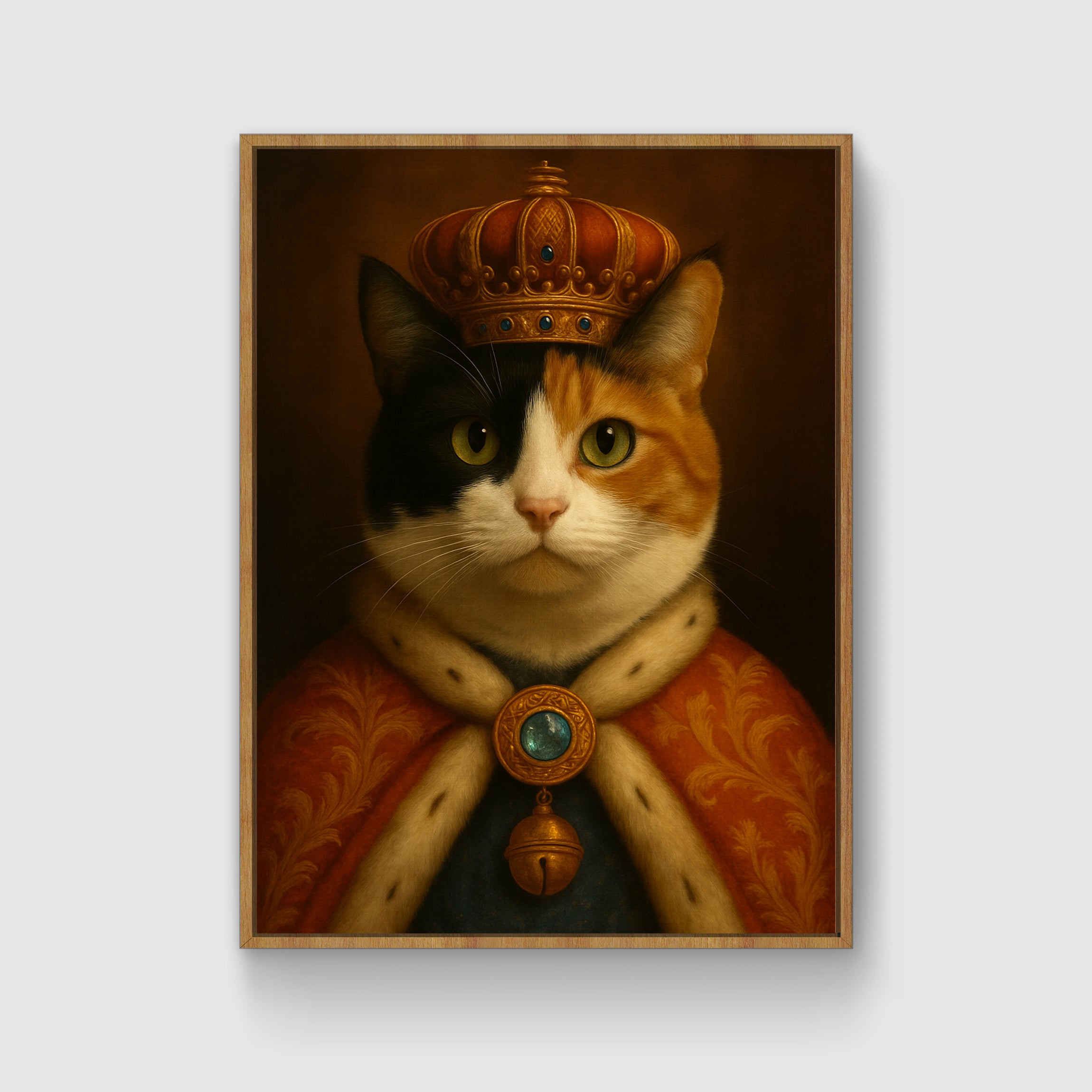The king commissioned a pet portrait