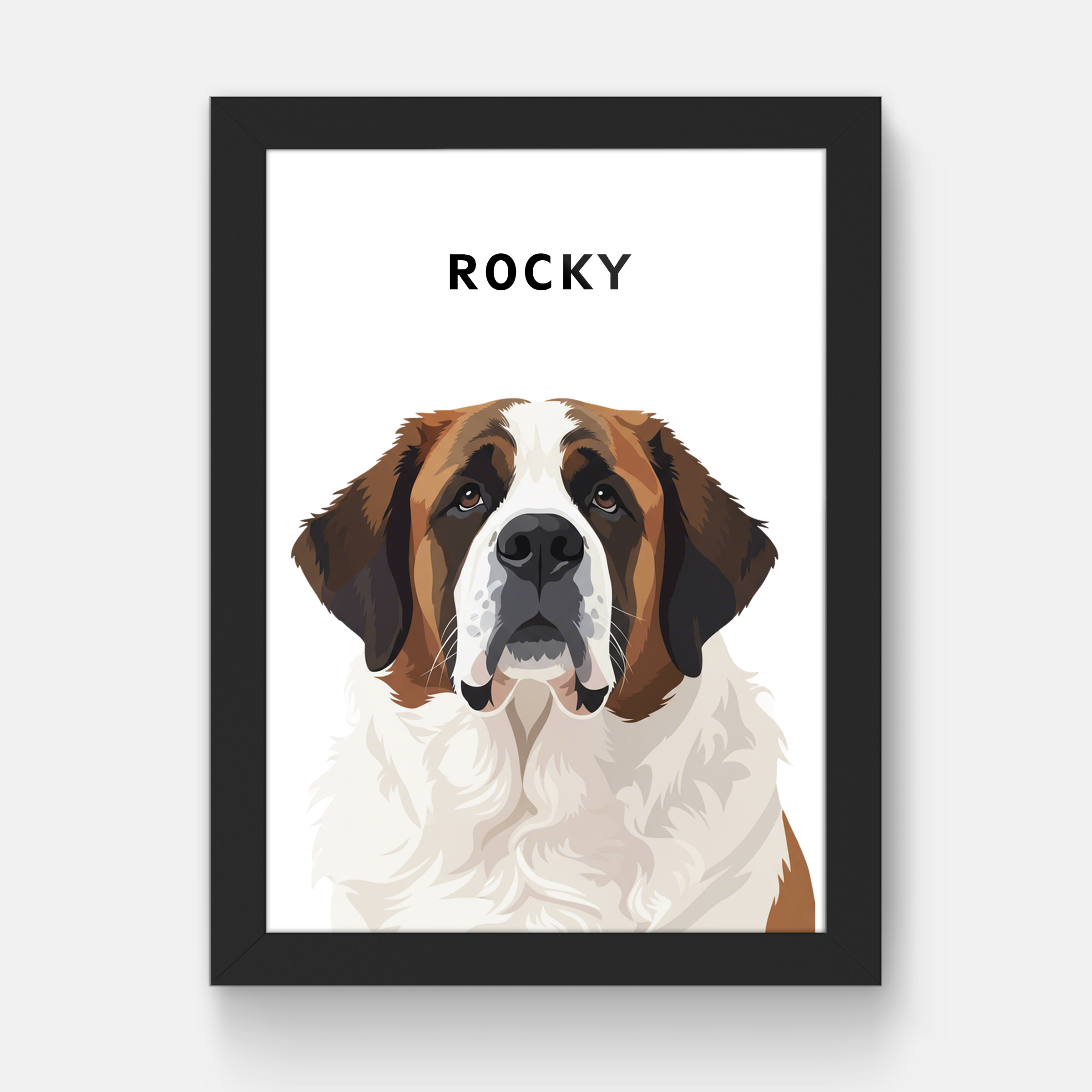Black Frame/White