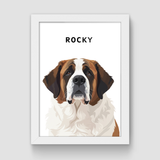 White Frame/White
