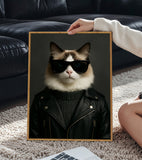 Leather Jacket Custom Pet Portrait