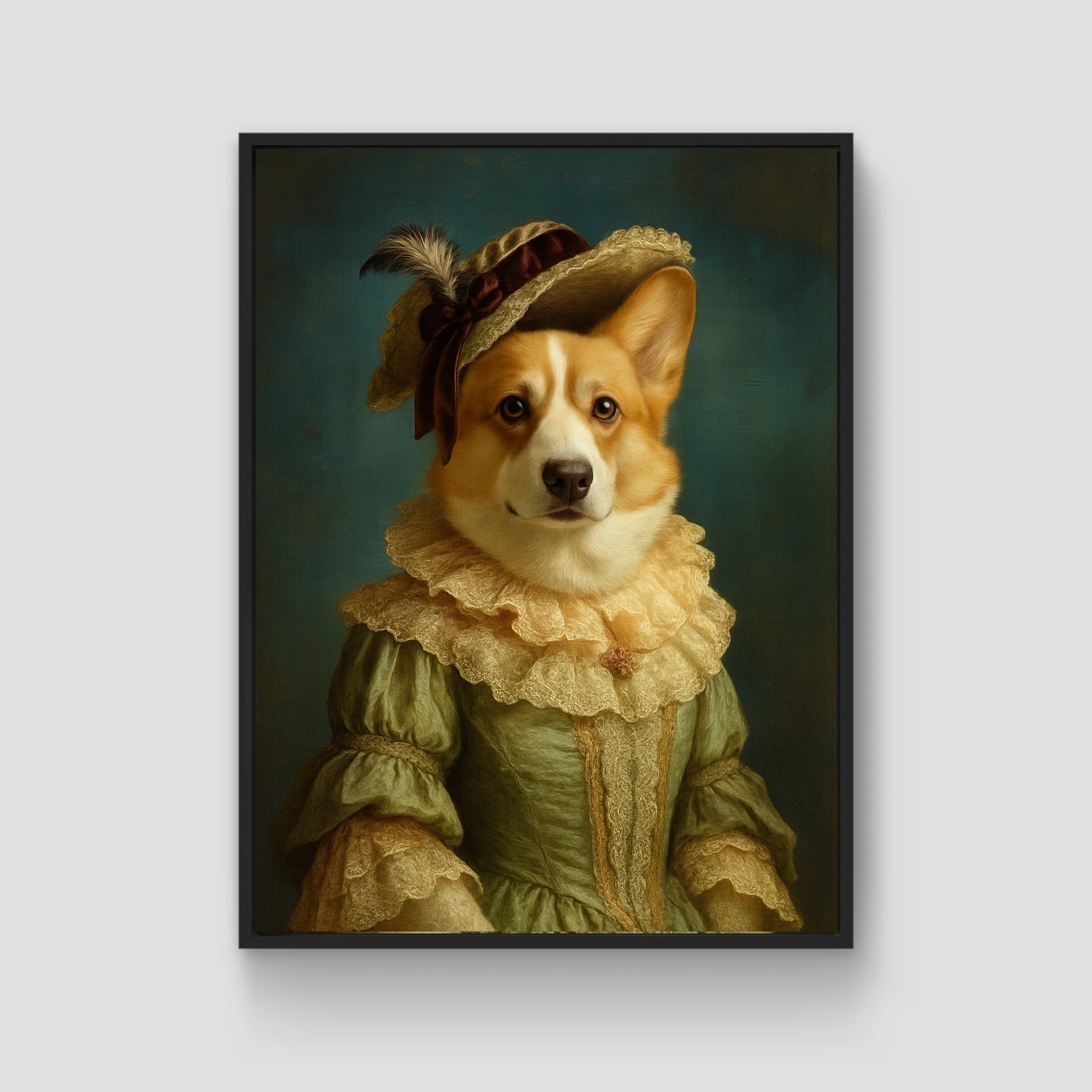 The Proper Lady Custom Pet Portrait