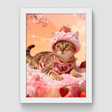 Pink-themed pet art photos
