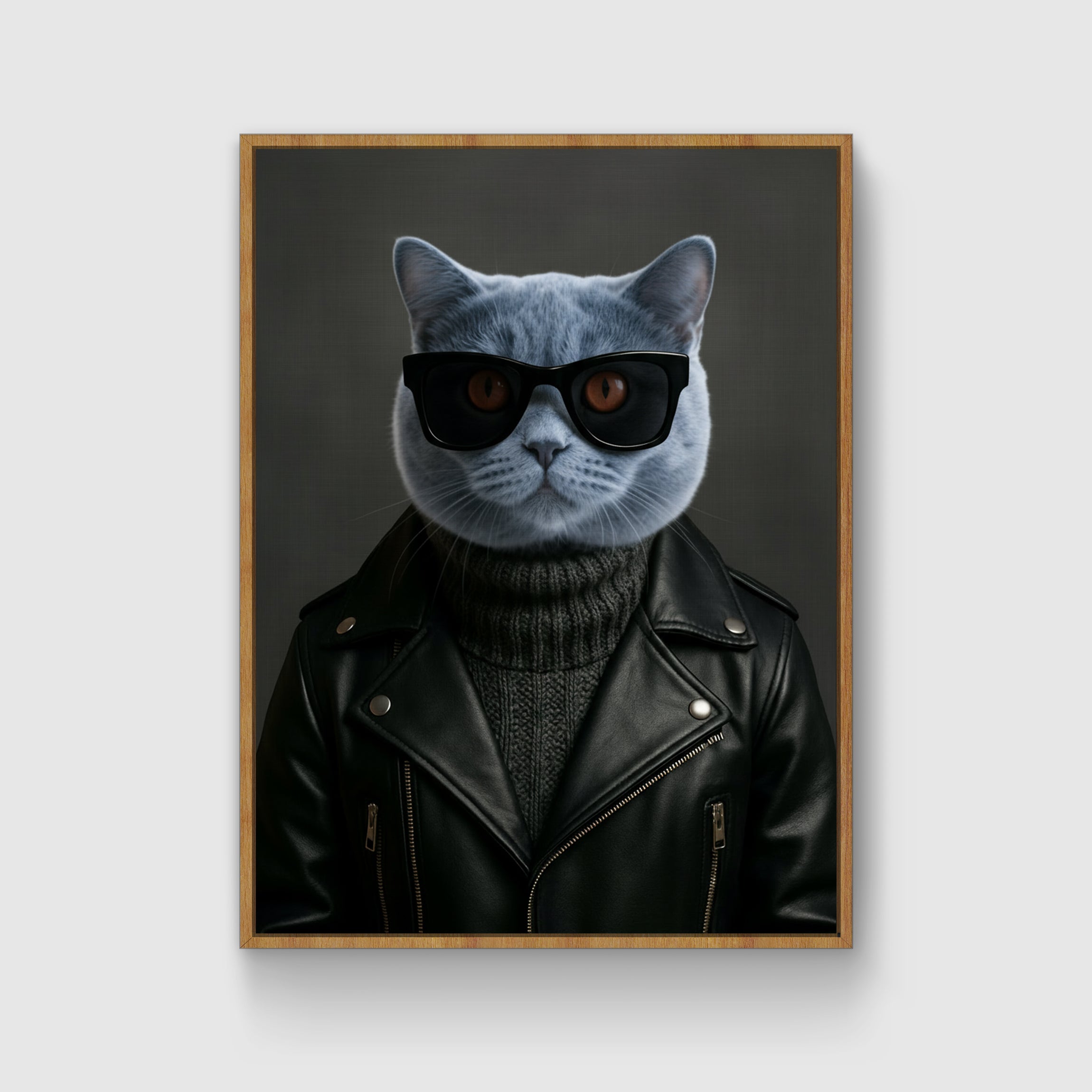 Leather Jacket Custom Pet Portrait