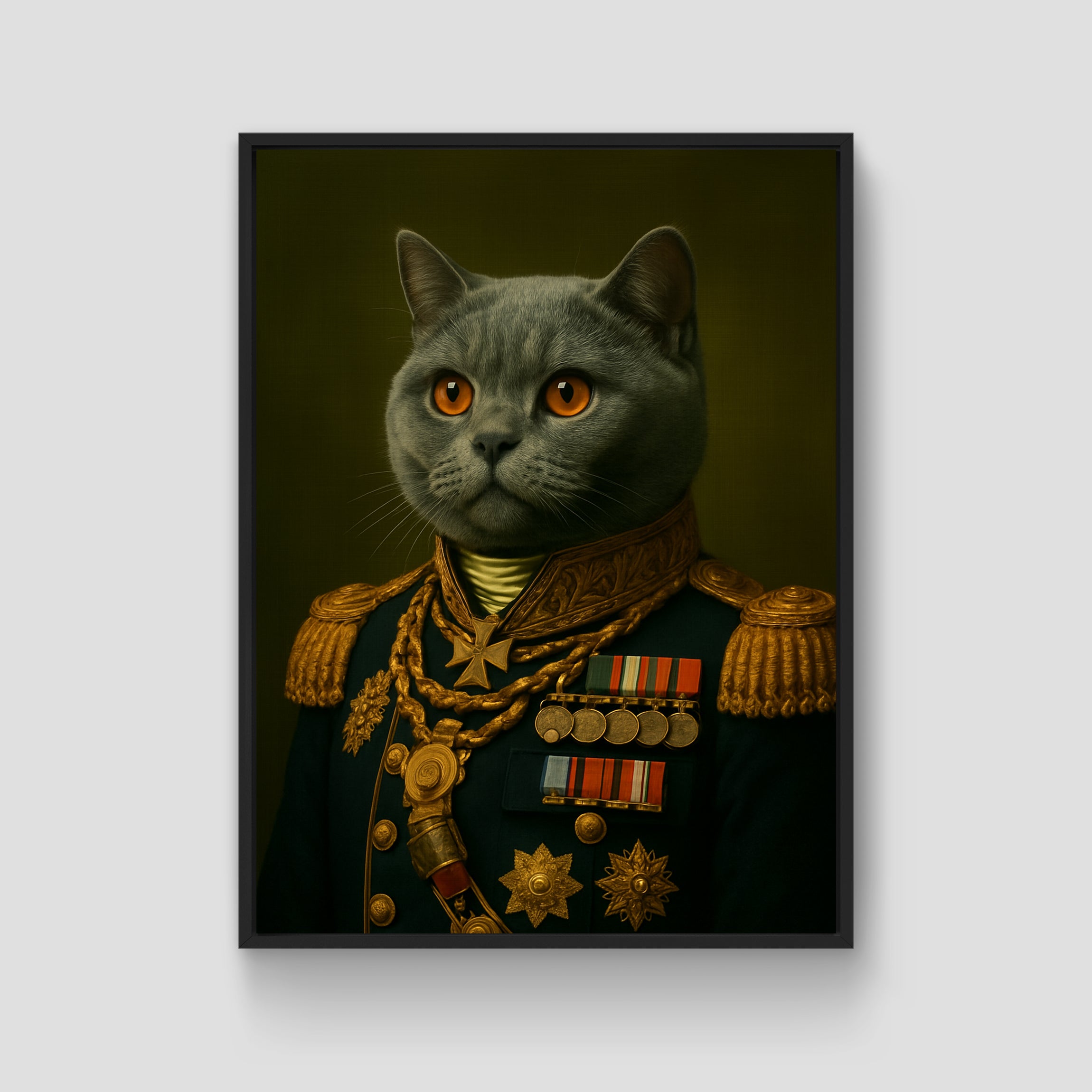 General's Custom Pet Portrait Painting