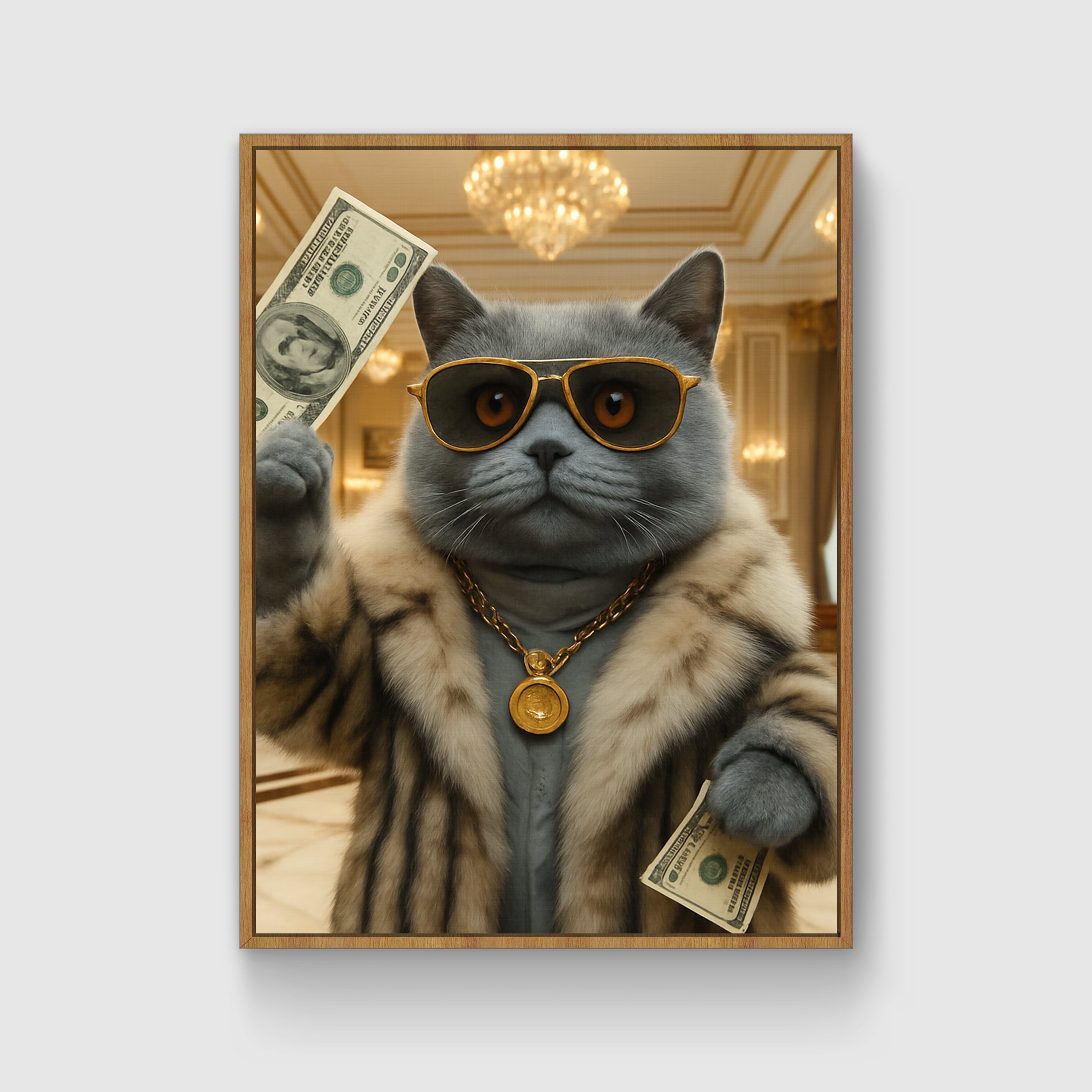 "Super Rich" Customized Pet Portrait