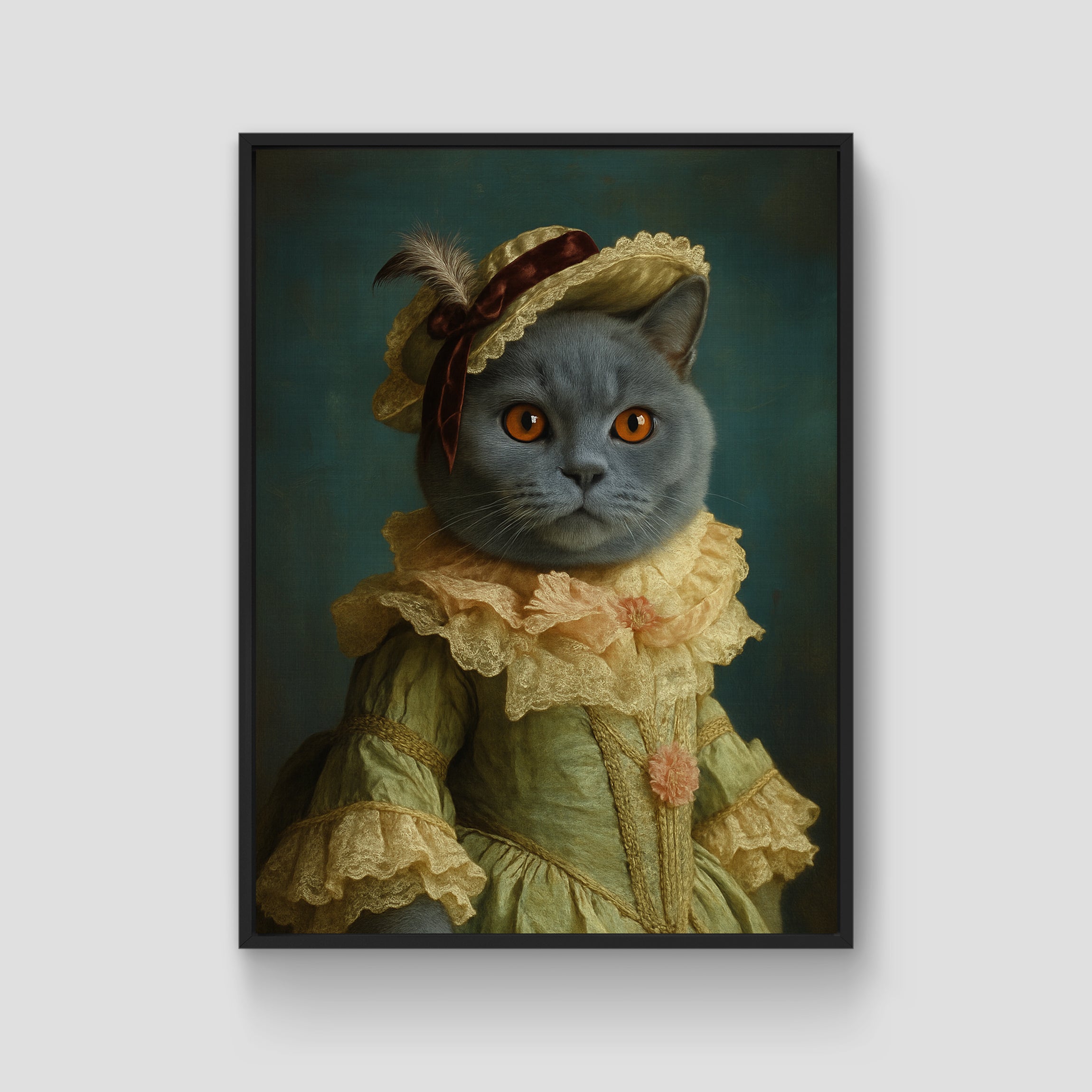 The Proper Lady Custom Pet Portrait