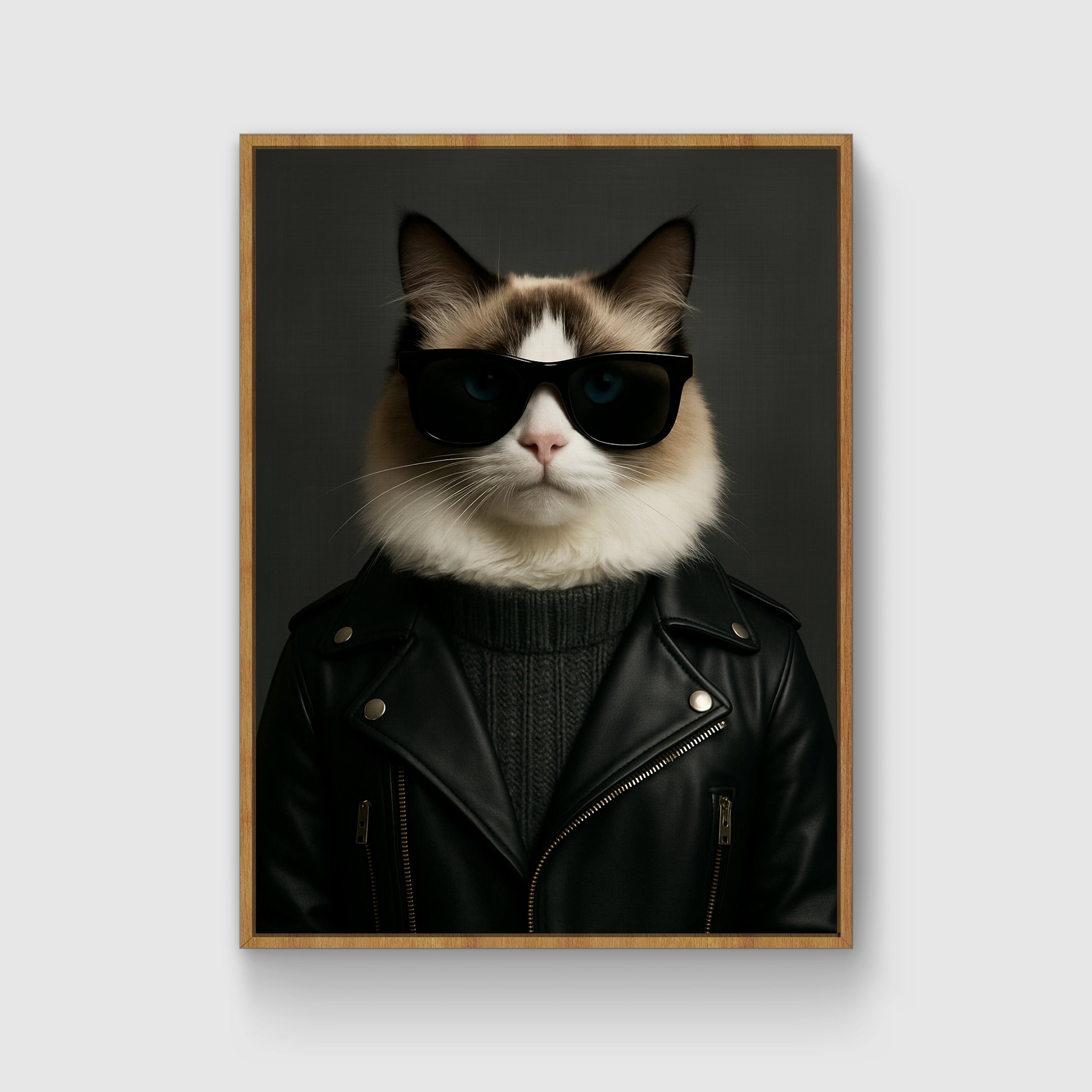 Leather Jacket Custom Pet Portrait