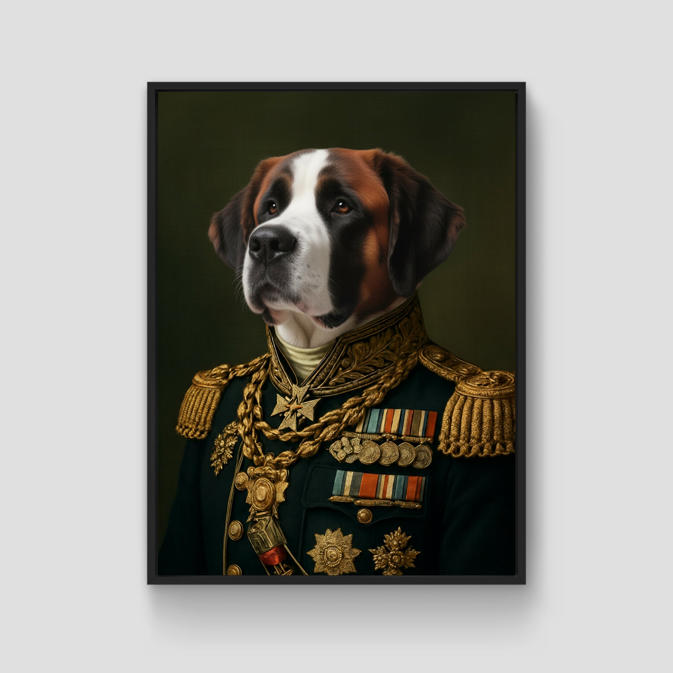 General's Custom Pet Portrait Painting