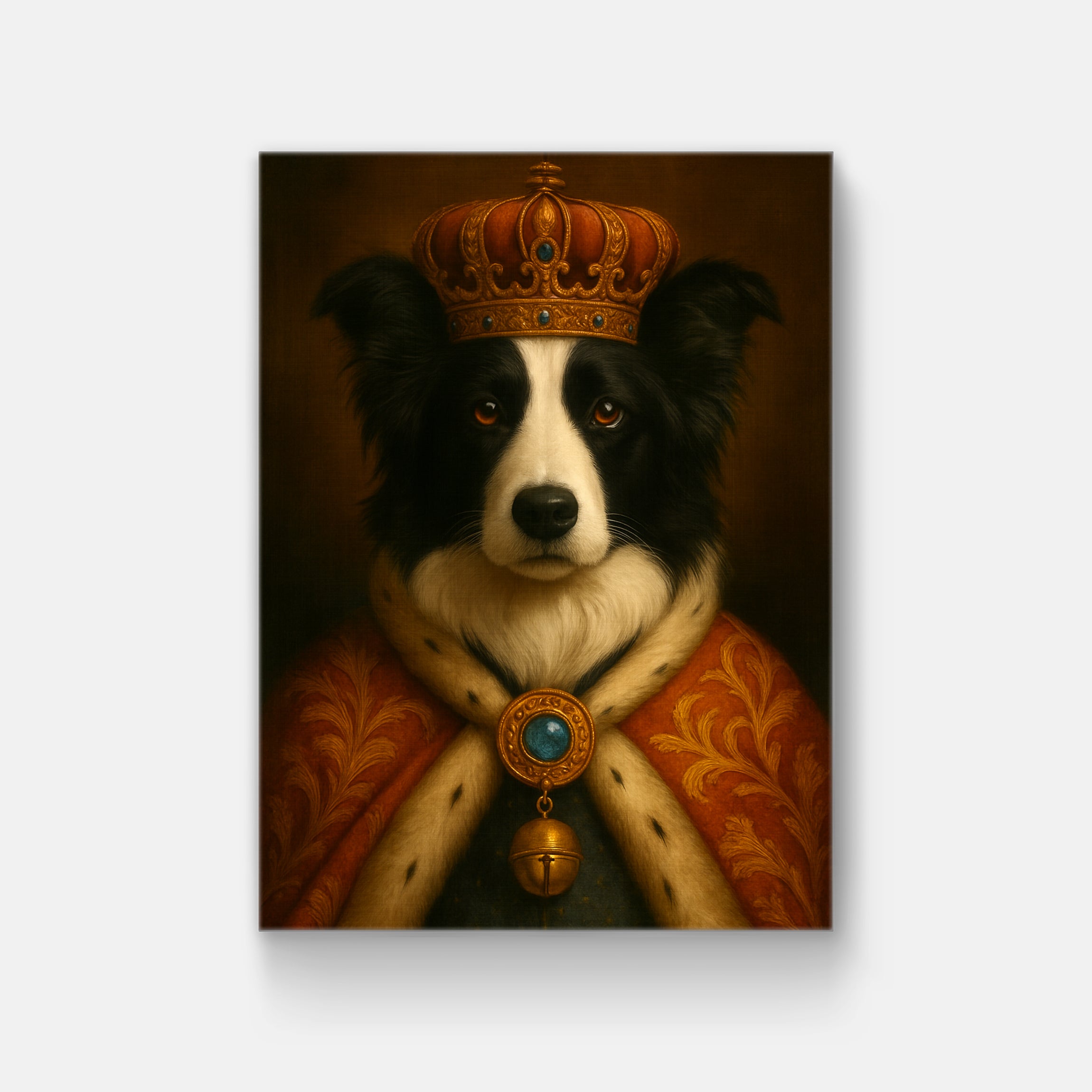 The king commissioned a pet portrait