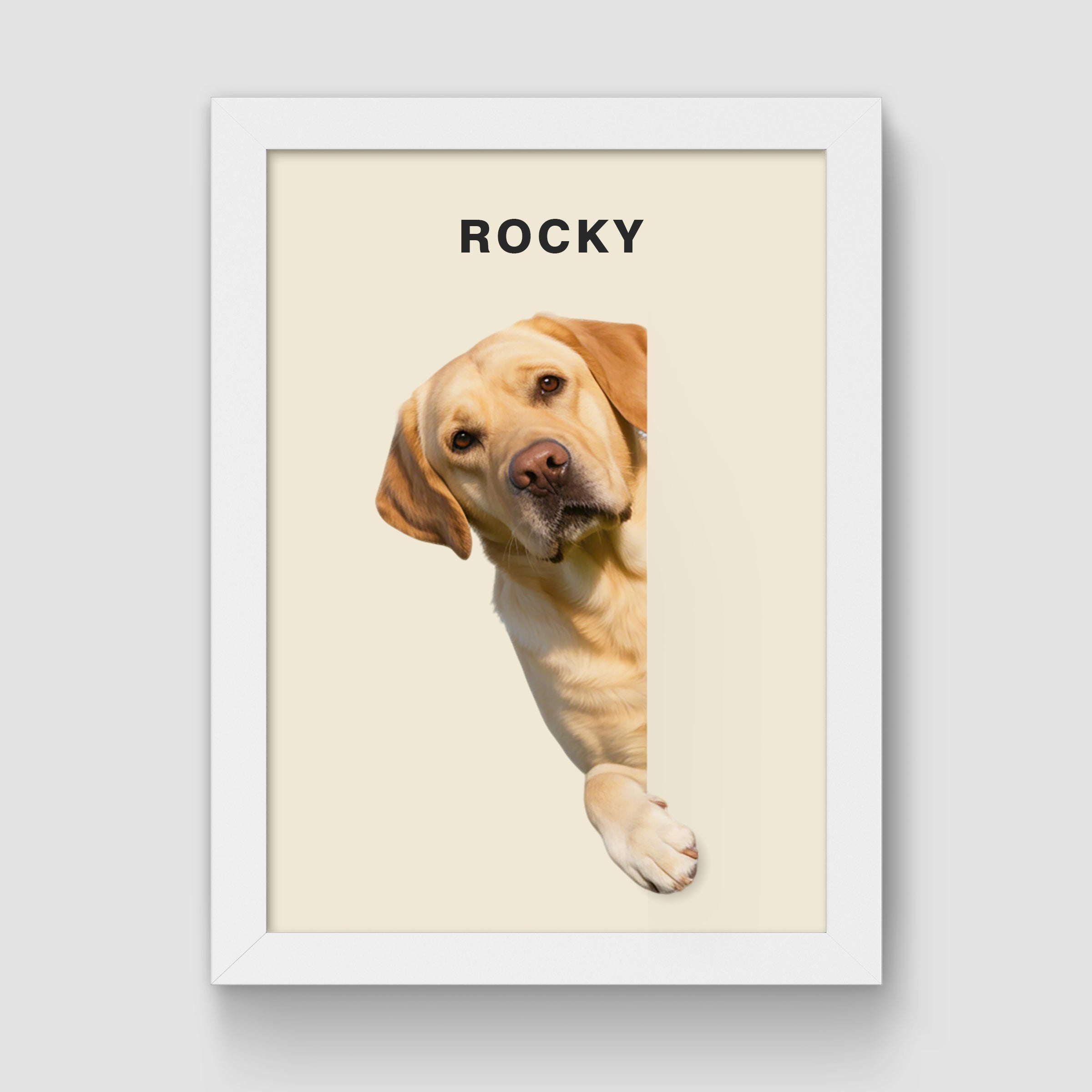 White Frame/Creamy