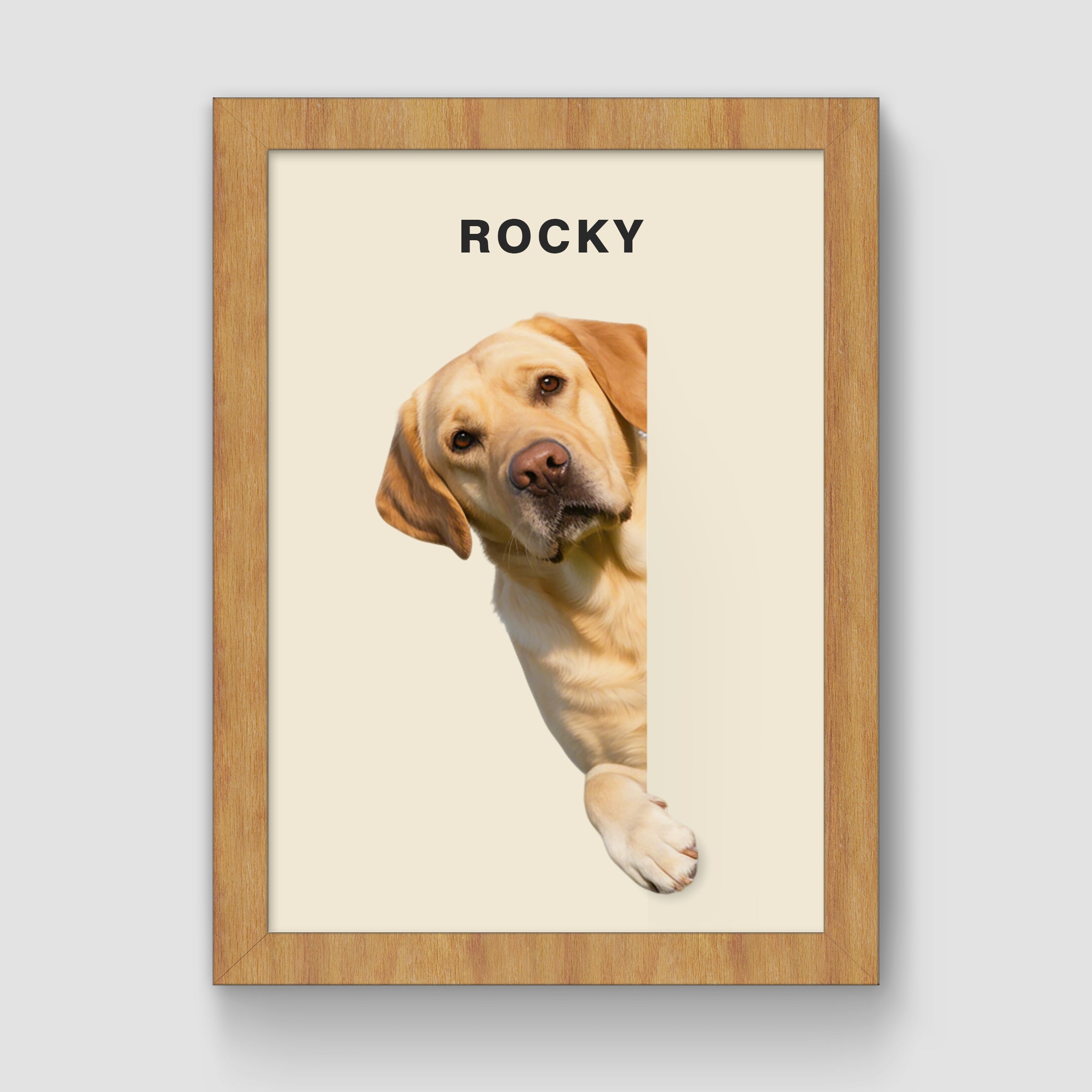 Wooden Frame/Creamy