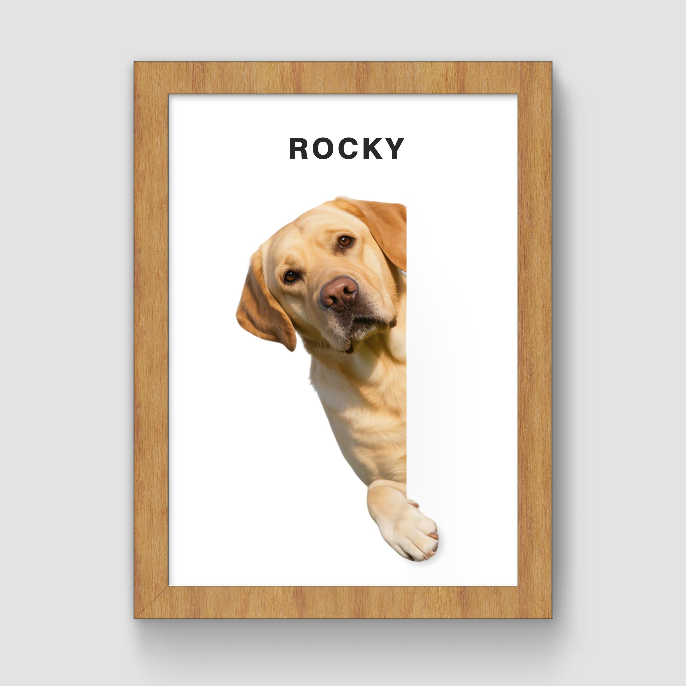 Wooden Frame/White