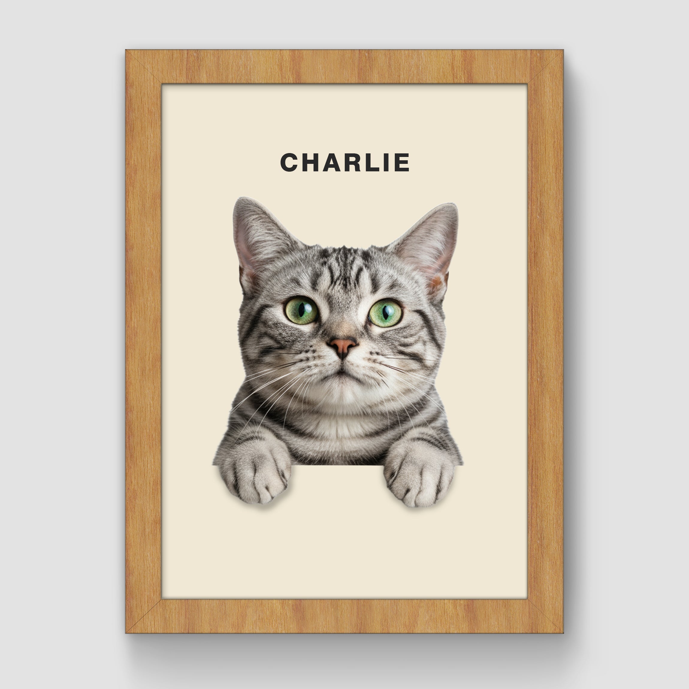 Wooden Frame/Creamy